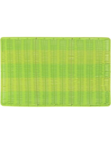 Mate de Sushi Rectangular Verde Hubert 61x38 cm Mimbre Sintético