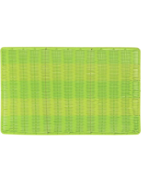 Mate de Sushi Rectangular Verde Hubert 61x38 cm Mimbre Sintético Mate de Sushi Rectangular Verde Hubert 61x38 cm Mimbre Sintético