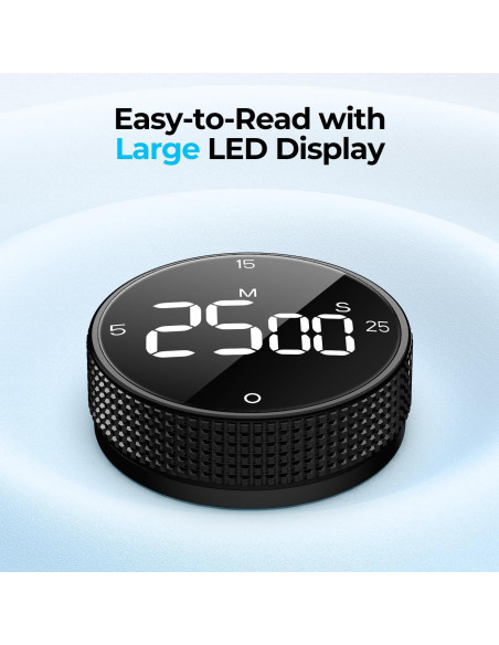 Temporizador Magnético Recargable Allbean 800mAh Pantalla LED Temporizador Magnético Recargable Allbean 800mAh Pantalla LED