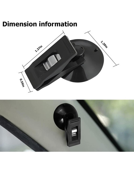 Clip de Billetes con Ventosa BELOMI 2 Pcs Negro Clip de Billetes con Ventosa BELOMI 2 Pcs Negro