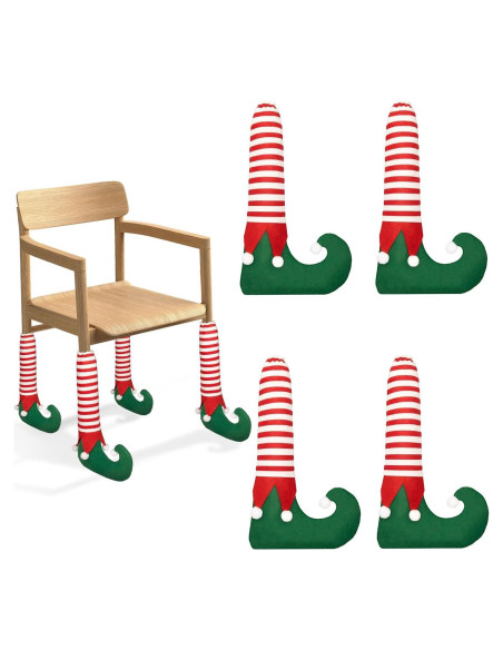 4 Fundas para Patas de Sillas Navidad Denylo Pro Antideslizantes 4 Fundas para Patas de Sillas Navidad Denylo Pro Antideslizantes