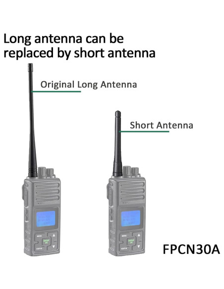 Antena Corta SAMCOM UHF 10W 11cm para Radios FPCN30A FPCN10A - 2 Paquetes Antena Corta SAMCOM UHF 10W 11cm para Radios FPCN30A FPCN10A - 2 Paquetes