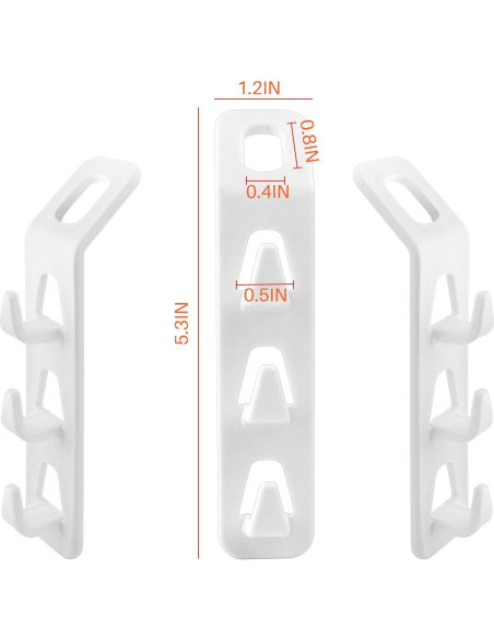 Ganchos de Perchero en Cascada WINIT 12pcs Ahorro de Espacio Ganchos de Perchero en Cascada WINIT 12pcs Ahorro de Espacio