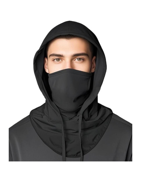 Máscara Balaclava Refrigerante UV Unisex Negra - Protección Solar Máscara Balaclava Refrigerante UV Unisex Negra - Protección Solar