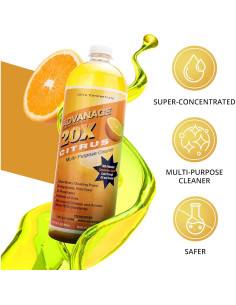 Limpiador Multiusos Concentrado Advanage 20X Cítrico 0.95L 2