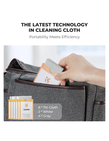 Paño de Limpieza de Microfibra K&F Concept 6 Unidades 40g