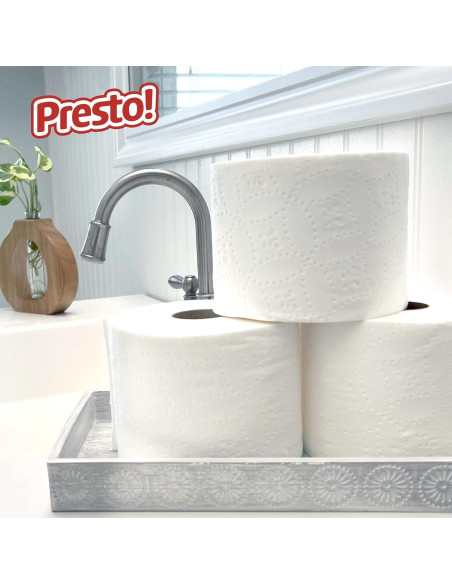 Papel Higiénico Ultra Fuerte Presto! 24 Rollos Mega 308 Hojas Papel Higiénico Ultra Fuerte Presto! 24 Rollos Mega 308 Hojas