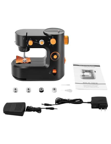 Mini Máquina de Coser Portátil Josbuynls FHSM-398 Doble Velocidad Mini Máquina de Coser Portátil Josbuynls FHSM-398 Doble Velocidad