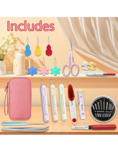 Kit de Enhebrador Automático 2-en-1 TMJUU con Accesorios de Costura