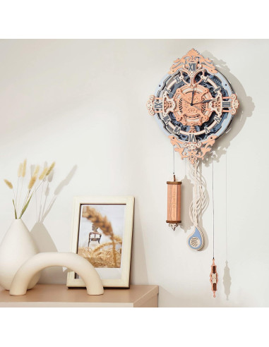 Reloj de Pared Mecánico ROKR 3D Vintage 30.48 cm