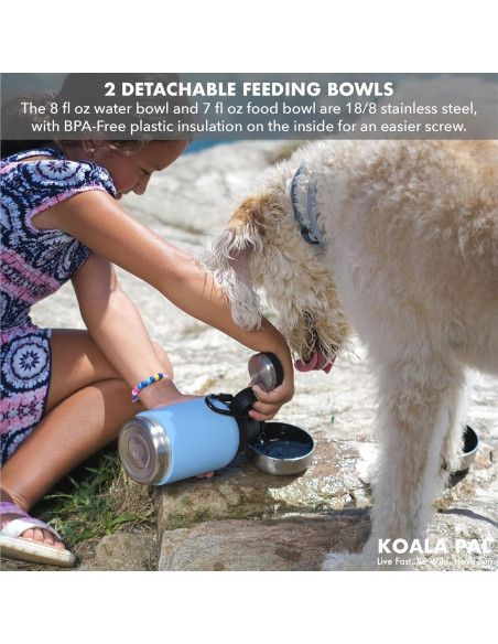 Botella de Agua Portátil para Perros KOALA PAL 32oz Azul Botella de Agua Portátil para Perros KOALA PAL 32oz Azul