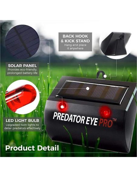 Luz Repelente Solar ASPECTEK Predator Eye PRO - 2 Unidades Luz Repelente Solar ASPECTEK Predator Eye PRO - 2 Unidades