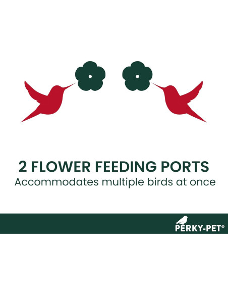 Alimentador de Colibríes de Vidrio Perky-Pet 455-2 414 ml Rojo Alimentador de Colibríes de Vidrio Perky-Pet 455-2 414 ml Rojo