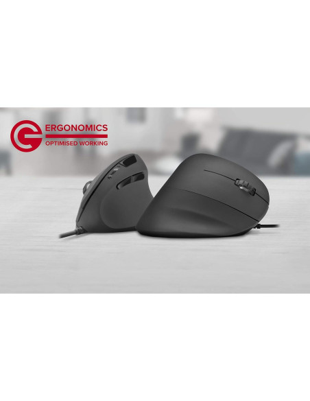 Ratón Vertical Ergonómico Speedlink SL-610019-BK - 800 a 2400 DPI Ratón Vertical Ergonómico Speedlink SL-610019-BK - 800 a 2400 DPI