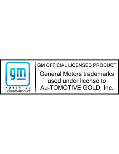 Marco de Placa de Licencia Policarbonato Negro Au-TOMOTIVE GOLD Chevy Corvette C6