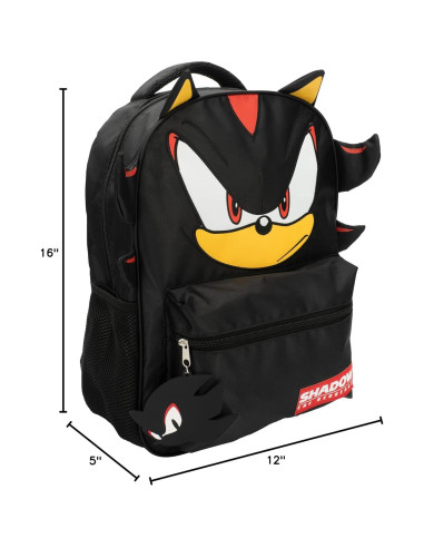 Mochila Sonic The Hedgehog 16" 3D para Niños - Duradera