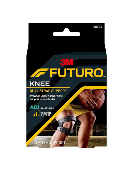 Soporte de Rodilla Ajustable FUTURO con Doble Correa y Gel Soporte de Rodilla Ajustable FUTURO con Doble Correa y Gel