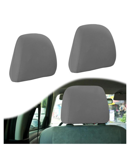 Funda de Reposacabezas de Coche BFXM - 2 Piezas Gris Universal Funda de Reposacabezas de Coche BFXM - 2 Piezas Gris Universal