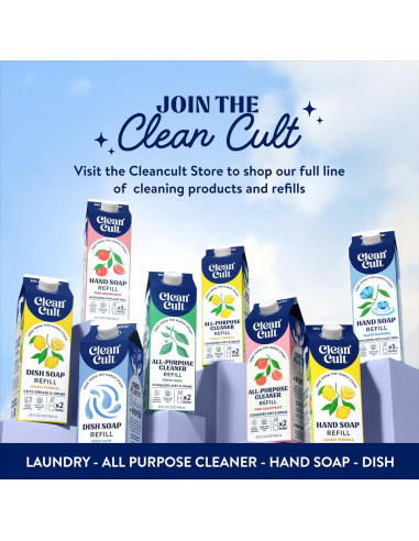 Recarga Jabón Líquido para Manos Cleancult 0.95L Pomelo Ecológico