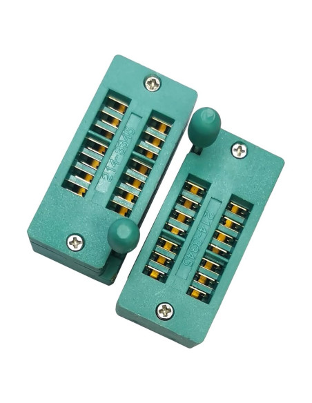 2 Pcs ZIF Socket 14 Pin 2.54mm YEGAFE Chapado en Oro 2 Pcs ZIF Socket 14 Pin 2.54mm YEGAFE Chapado en Oro