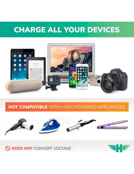 Adaptador de Viaje Universal Hero con 2 USB-A y 1 USB-C Adaptador de Viaje Universal Hero con 2 USB-A y 1 USB-C