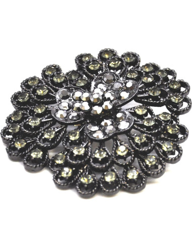 Broche de Rhinestone Belagio Enterprises 6.35 cm