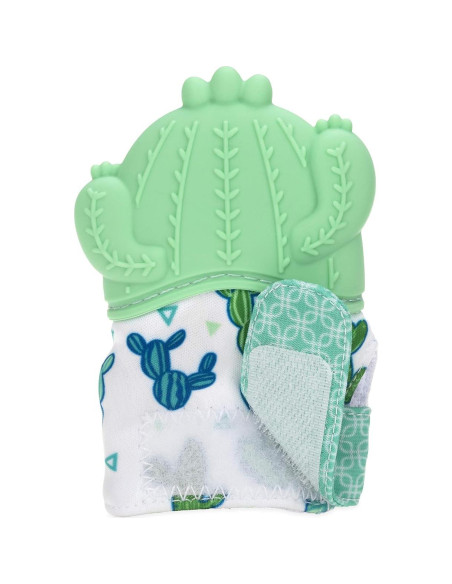 Mitón de Silicona Nuby Happy Hands Verde 3M+ para Dentición Mitón de Silicona Nuby Happy Hands Verde 3M+ para Dentición