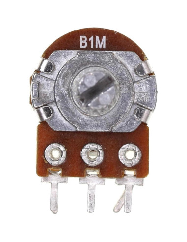 Paquete de 10 Potenciómetros B1M 1M Ohm Horizontal 5 Pines
