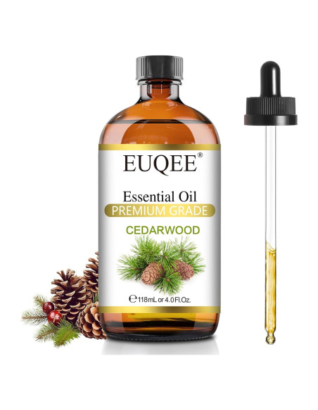 Aceite Esencial de Madera de Cedro EUQEE 118 mL con Gotero Aceite Esencial de Madera de Cedro EUQEE 118 mL con Gotero