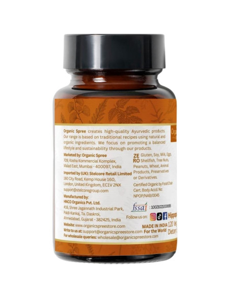 Tabletas de Espino Marino Organic Spree 120 g - Omega 7 Tabletas de Espino Marino Organic Spree 120 g - Omega 7