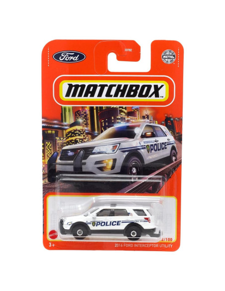 Auto de Juguete Matchbox 2016 Ford Interceptor Utility Auto de Juguete Matchbox 2016 Ford Interceptor Utility