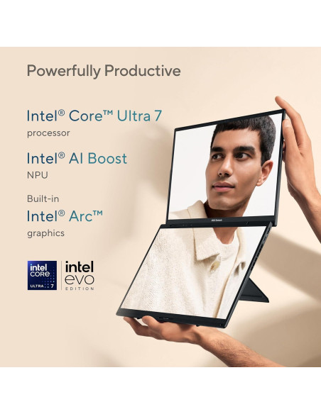 Laptop ASUS Zenbook DUO 14" OLED 3K Intel Core Ultra 7 32GB 1TB