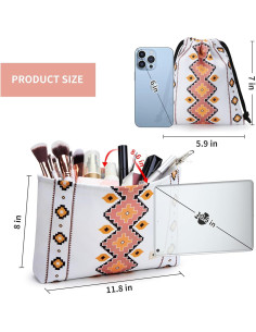 Bolsas de Maquillaje de Viaje WLLWOO 2 Piezas Impermeables 2