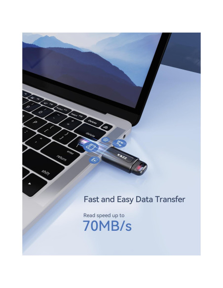 K&ZZ 32GB USB 3.0 Flash Drive Retráctil Multicolor - 5 Piezas K&ZZ 32GB USB 3.0 Flash Drive Retráctil Multicolor - 5 Piezas