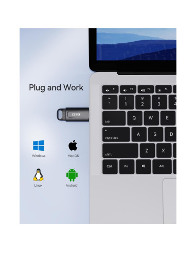 K&ZZ 32GB USB 3.0 Flash Drive Retráctil Multicolor - 5 Piezas