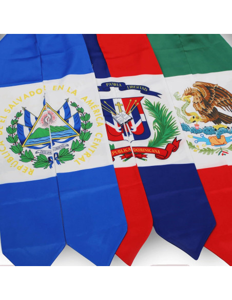 Estola de Graduación Unisex 182.88 cm - Bandera Americana Estola de Graduación Unisex 182.88 cm - Bandera Americana