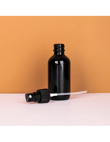Botellas de Spray de Vidrio YONKAN 60ml UV Negro - Paquete 48