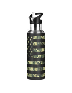 Botella de Agua Aislada ALAZA 20oz Camuflaje Americana