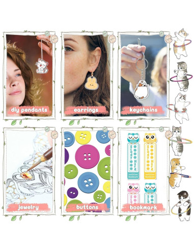 Kit de Manualidades Shrinky Dink OFNMY 218PCS con Accesorios