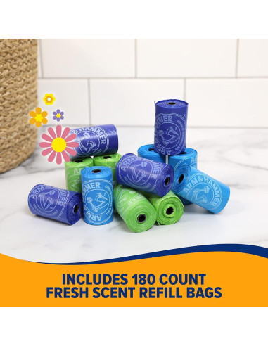 Bolsas Desechables para Excremento de Perro Arm & Hammer 180 Unidades