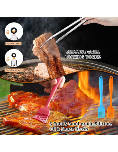 Kit de Accesorios para Plancha Ueimuzrok - 30 Piezas BBQ