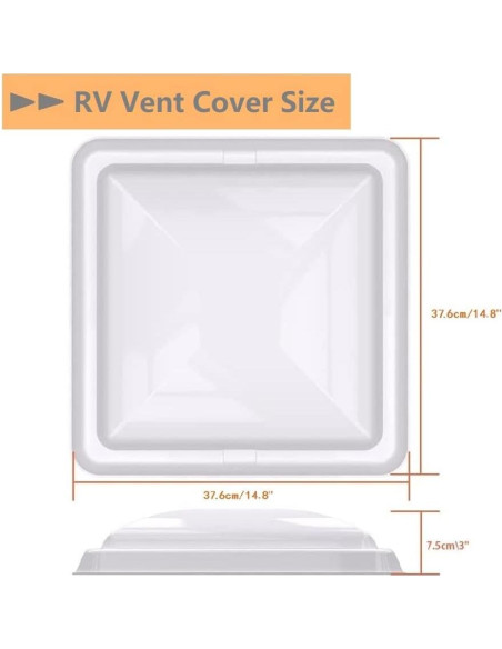 Cubierta de Ventilación de Techo RV LQKUMJG 14" Impermeable Cubierta de Ventilación de Techo RV LQKUMJG 14" Impermeable