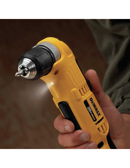 Taladro en Ángulo Derecho DEWALT DCD740C1 20V 3/8" Taladro en Ángulo Derecho DEWALT DCD740C1 20V 3/8"
