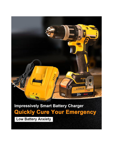 Cargador de Batería DCB112 COOMYXIN 20V MAX Amarillo