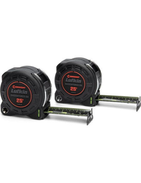 Cinta Métrica Lufkin Shockforce G2 7.62 m 2 Paquete Cinta Métrica Lufkin Shockforce G2 7.62 m 2 Paquete
