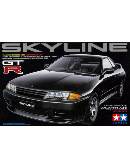 Kit de Modelo Tamiya 1:24 Nissan Skyline GTR Negro Kit de Modelo Tamiya 1:24 Nissan Skyline GTR Negro