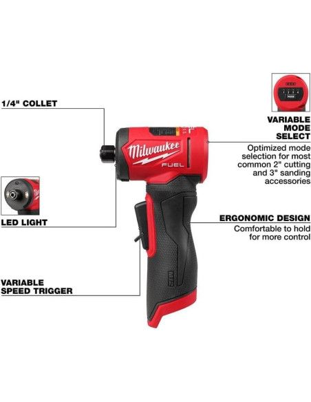 Esmerilador en Ángulo Recto Milwaukee M12 Fuel 3485-20 Esmerilador en Ángulo Recto Milwaukee M12 Fuel 3485-20