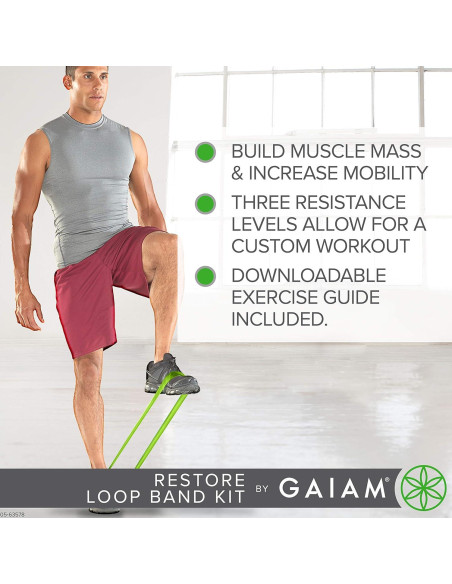 Kit de Bandas de Resistencia Gaiam Restore - 3 Niveles Kit de Bandas de Resistencia Gaiam Restore - 3 Niveles