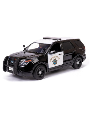 Modelo Diecast Motormax 2015 Ford Interceptor Policial 1:24