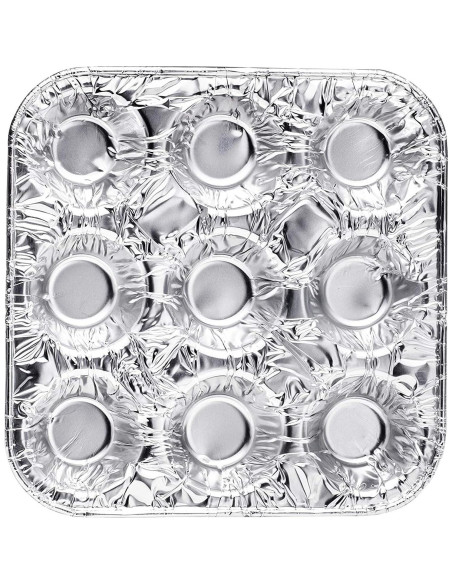 Bandejas de Aluminio Desechables Diplastible para Muffin 12 Pzas Bandejas de Aluminio Desechables Diplastible para Muffin 12 Pzas